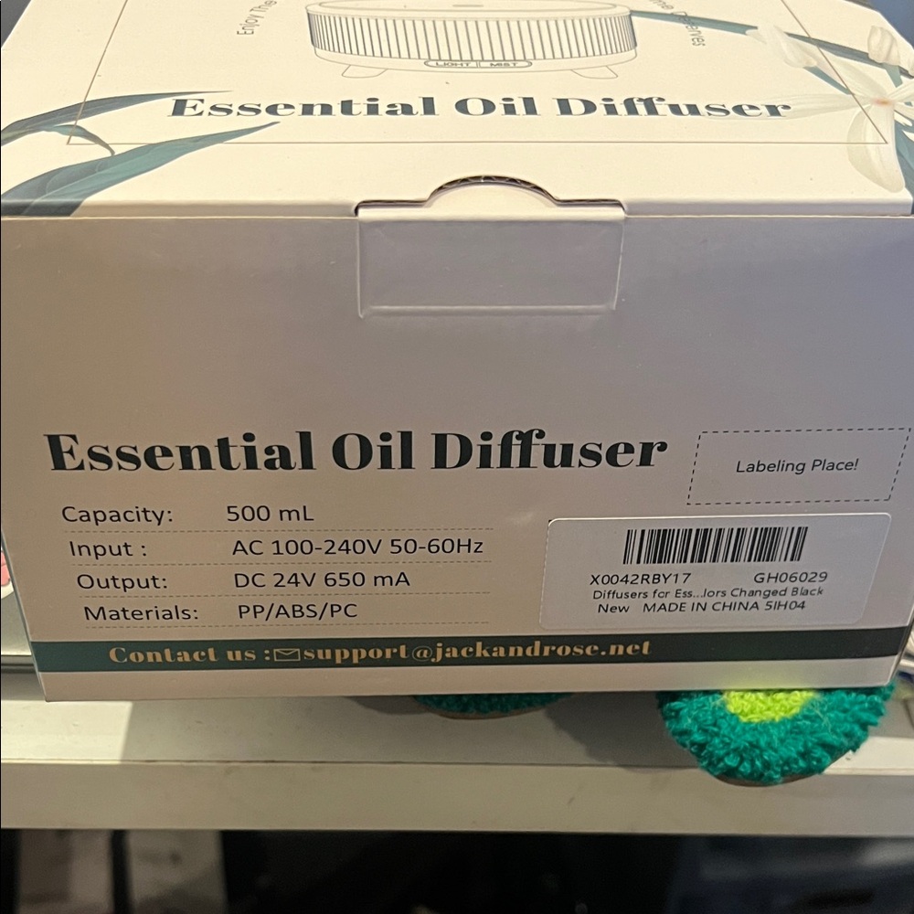 Black Essential Oil Diffuser